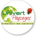 Logo paysagiste univert envie2bois balcons pays de gex jardinier aménagement décorateur extérieur