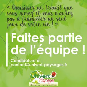 recrutement emploi job travail paysagiste paysdegex univert paysages jardinier jardin sap taille tonte