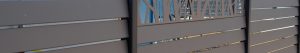 Univert paysages, paysagiste créateur de jardin dans le pays de gex. clôture portail palissade panneau occultant vis-à-vis bois aluminium décoration fermeture jardin