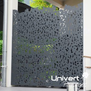 clôture pays-de-gex paysagiste barrière jardin portail aluminium motorisé brise vue panneau occultant treilli aluminium laqué fermeturiste valleiry vulbens thoiry sergy péron pougny farges chenex