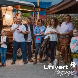 Anniversaire paysagiste jardinier pays-de-gex univert-paysages TEAMUNIVERT jardin terrasse soirée maudvenel rollingdad MRandmrstraiteur