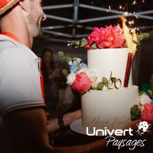 Anniversaire paysagiste jardinier pays-de-gex univert-paysages TEAMUNIVERT jardin terrasse soirée maudvenel rollingdad MRandmrstraiteur