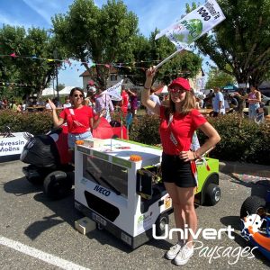 Caisses à savon pays-de-gex coccinelle camion-iveco teamunivert course descente folklore village prévessin-moëns univertpaysages tiktok viral paysagiste jardinier aménagement-paysager