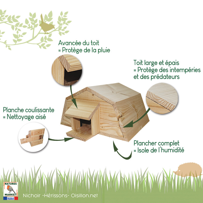 nichoir-abris-herisson-biodiversite-pays-de-gex-jardin-paysagiste-cabane-refuge-faune-botanic-collonges