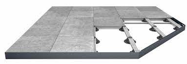Structure rails aluminium et plots réglables terrasse grès cérame carrelage jardin pays de gex (1)