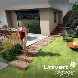 aménagement paysager conception jardin à gex pays-de-gex piscine plantations parking escaliers terrasse (15)