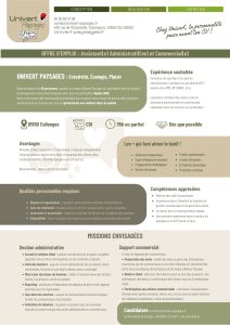 Recrutement teamunivert assistante administrative et comemrciale pays-de-gex paysagiste entreprise poste emploi