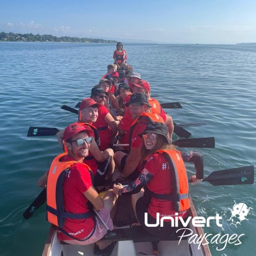 Entreprise paysagiste super équipe teamunivert jardinier paysdegex dragon-boat léman (2)